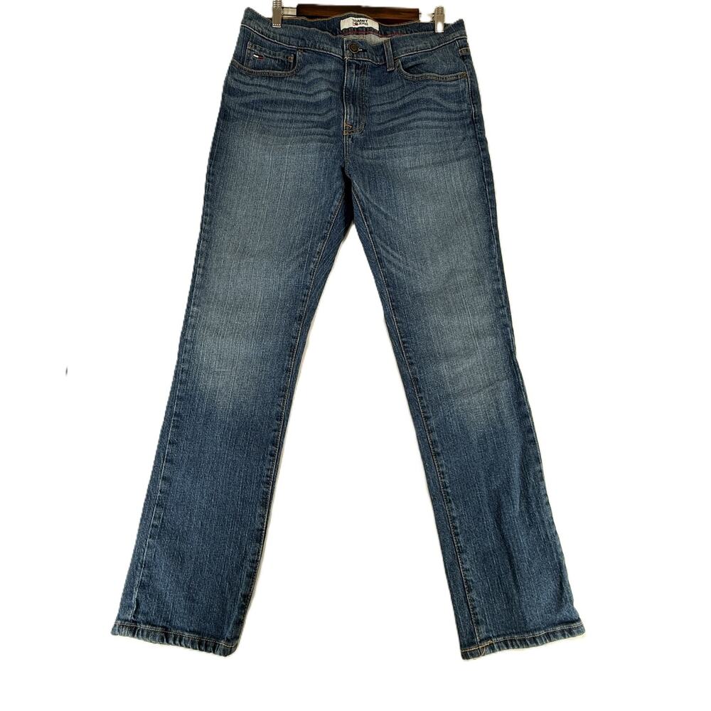 Tommy Jeans Men's Stretch Denim Straight Leg Jeans Blue Size 33x30